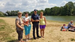 Działania profilaktyczne na kąpielisku w Pępowie #3